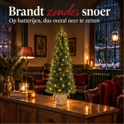 infographic opus55 infographic 1 - Cheqo® Mini Kerstboom 90 cm met Verlichting Warm Wit