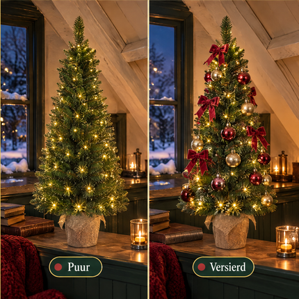 infographic opus55 infographic 6 - Cheqo® Mini Kerstboom 90 cm met Verlichting Warm Wit