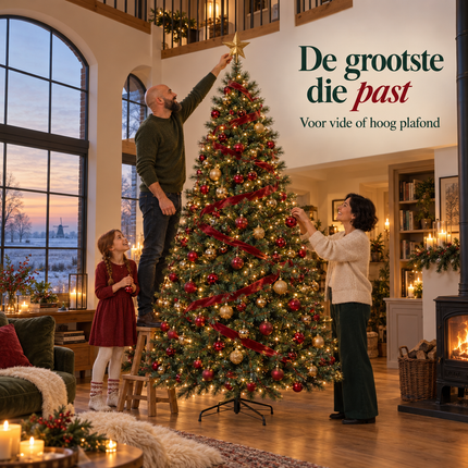 infographic opus55 infographic 1 - Cheqo® Kunstkerstboom 230 cm met Witte Naaldpuntjes zonder Verlichting