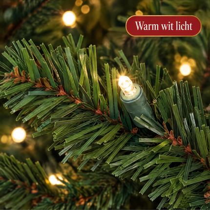 infographic opus55 infographic 3 - Cheqo® Kunstkerstboom 185 cm met Verlichting Warm Wit