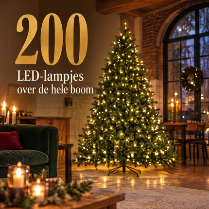 infographic opus55 infographic 4 - Cheqo® Kunstkerstboom 185 cm met Verlichting Warm Wit