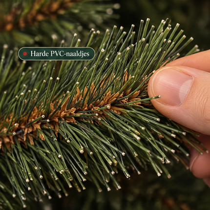 infographic opus55 infographic 6 - Cheqo® Kunstkerstboom 215 cm met Witte Naaldpuntjes zonder Verlichting