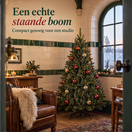 infographic opus55 infographic 3 - Cheqo® Kunstkerstboom 120 cm Ø85 cm met Witte Naaldpuntjes zonder Verlichting