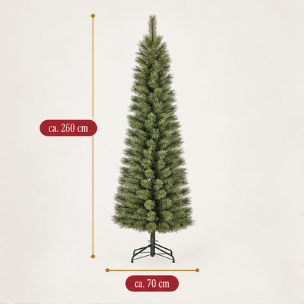 infographic opus55 infographic 2 - Cheqo® Kunstkerstboom 260 cm met Witte Naaldpuntjes
