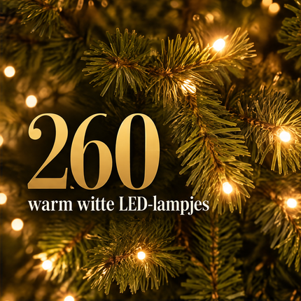 infographic opus55 infographic 3 - Cheqo® Kunstkerstboom 230 cm met Verlichting Warm Wit