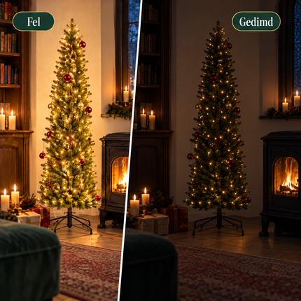 infographic opus55 infographic 4 - Cheqo® Kunstkerstboom 230 cm met Verlichting Warm Wit