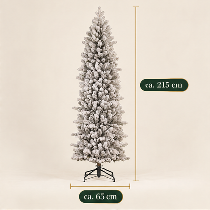infographic opus55 infographic 3 - Cheqo® Kunstkerstboom 215 cm met Sneeuw zonder Verlichting