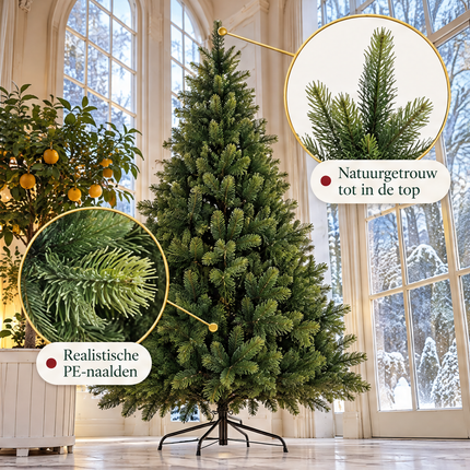 infographic opus55 infographic 2 - Cheqo® Kunstkerstboom 240 cm zonder Verlichting