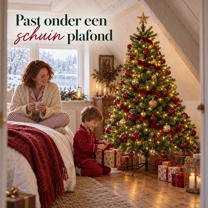 infographic opus55 infographic 6 - Cheqo® Kunstkerstboom 150 cm zonder Verlichting