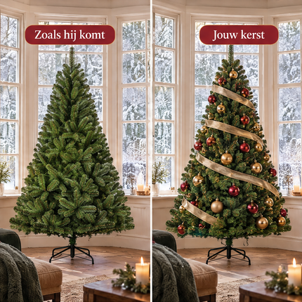 infographic opus55 infographic 2 - Cheqo® Kunstkerstboom 185 cm Ø115 cm zonder Verlichting