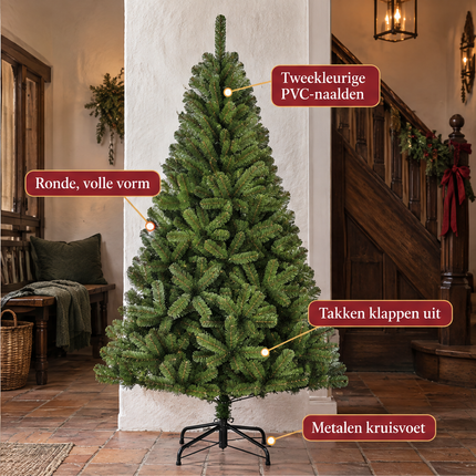 infographic opus55 infographic 3 - Cheqo® Kunstkerstboom 185 cm Ø115 cm zonder Verlichting