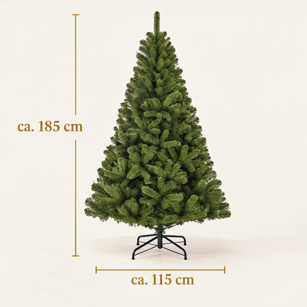 infographic opus55 infographic 6 - Cheqo® Kunstkerstboom 185 cm Ø115 cm zonder Verlichting