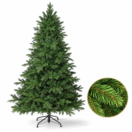 infographic opus55 hoofdafbeelding - Cheqo® Kunstkerstboom 215 cm Ø140 cm zonder Verlichting