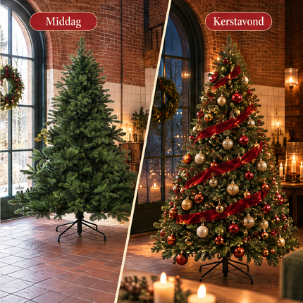 infographic opus55 infographic 6 - Cheqo® Kunstkerstboom 215 cm Ø140 cm zonder Verlichting