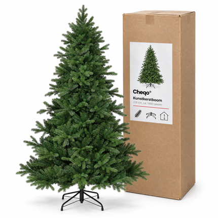 infographic opus55 verpakking - Cheqo® Kunstkerstboom 215 cm Ø140 cm zonder Verlichting