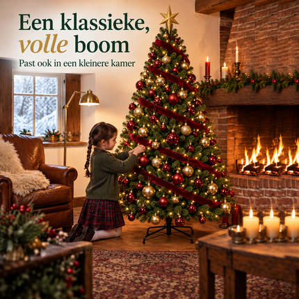 infographic opus55 infographic 1 - Cheqo® Kunstkerstboom 155 cm Ø90 cm zonder Verlichting
