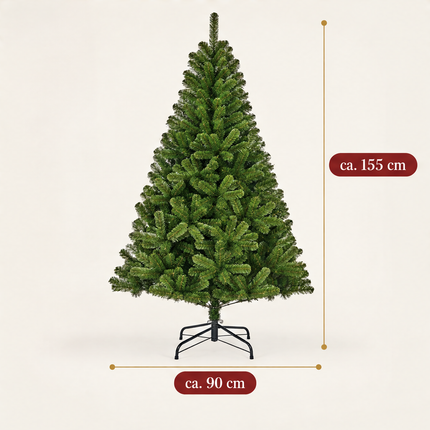 infographic opus55 infographic 5 - Cheqo® Kunstkerstboom 155 cm Ø90 cm zonder Verlichting