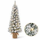 infographic opus55 hoofdafbeelding - Cheqo® Mini Kerstboom 90 cm met Sneeuw en Verlichting Warm Wit