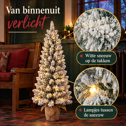infographic opus55 infographic 2 - Cheqo® Mini Kerstboom 90 cm met Sneeuw en Verlichting Warm Wit