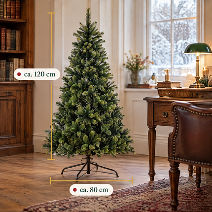 infographic opus55 infographic 4 - Cheqo® Kunstkerstboom 120 cm Ø80 cm zonder Verlichting