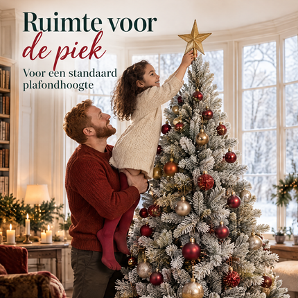 infographic opus55 infographic 1 - Cheqo® Kunstkerstboom 180 cm met Sneeuw zonder Verlichting