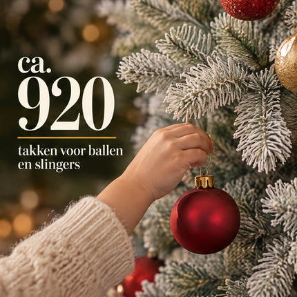 infographic opus55 infographic 3 - Cheqo® Kunstkerstboom 180 cm met Sneeuw zonder Verlichting