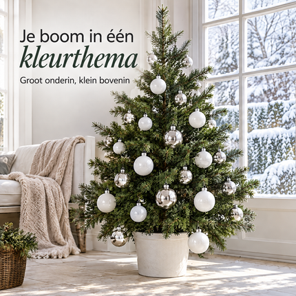 infographic opus55 infographic 1 - Cheqo® Kerstballen Set van 26 Wit en Zilver