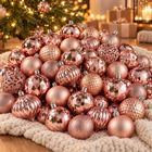 infographic opus55 hoofdafbeelding - Cheqo® Kerstballen Set van 60 Roze