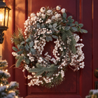 infographic opus55 hoofdafbeelding - Cheqo® Kerstkrans 40 cm met Witte Bessen en Dennenappels