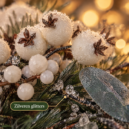 infographic opus55 infographic 4 - Cheqo® Kerstkrans 40 cm met Witte Bessen en Dennenappels