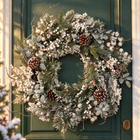 infographic opus55 hoofdafbeelding - Cheqo® Kerstkrans 50 cm met Witte Bessen en Dennenappels