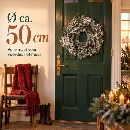 infographic opus55 infographic 4 - Cheqo® Kerstkrans 50 cm met Witte Bessen en Dennenappels