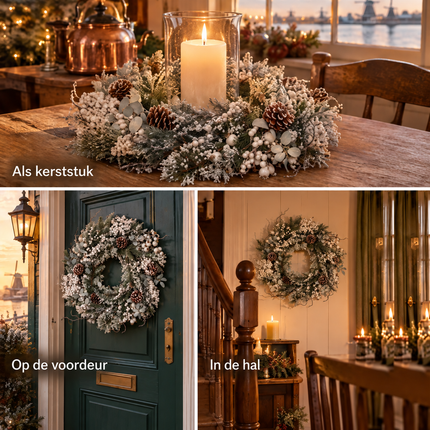 infographic opus55 infographic 5 - Cheqo® Kerstkrans 50 cm met Witte Bessen en Dennenappels