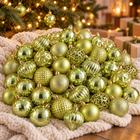 infographic opus55 hoofdafbeelding - Cheqo® Kerstballen Set van 60 Lichtgroen