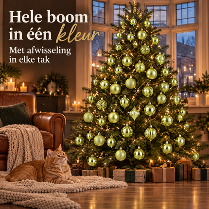 infographic opus55 infographic 1 - Cheqo® Kerstballen Set van 60 Lichtgroen