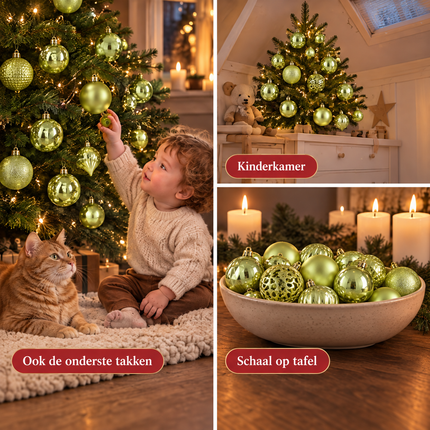 infographic opus55 infographic 6 - Cheqo® Kerstballen Set van 60 Lichtgroen