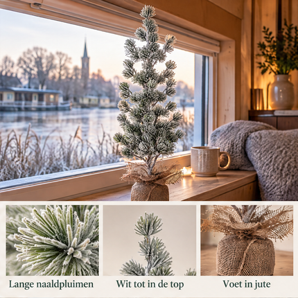infographic opus55 infographic 3 - Cheqo® Mini Kerstboom 55 cm met Sneeuw
