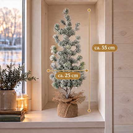 infographic opus55 infographic 5 - Cheqo® Mini Kerstboom 55 cm met Sneeuw