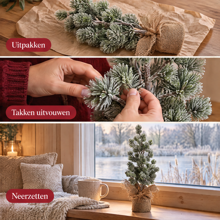 infographic opus55 infographic 5 - Cheqo® Mini Kerstboom 45 cm met Sneeuw