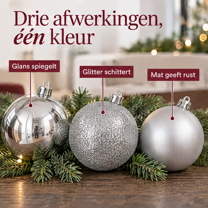 infographic opus55 infographic 2 - Cheqo® Kerstballen Set van 46 Zilver
