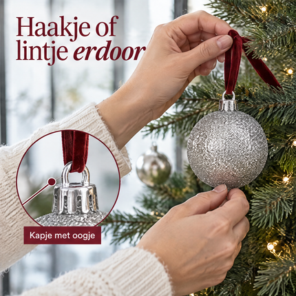 infographic opus55 infographic 6 - Cheqo® Kerstballen Set van 46 Zilver