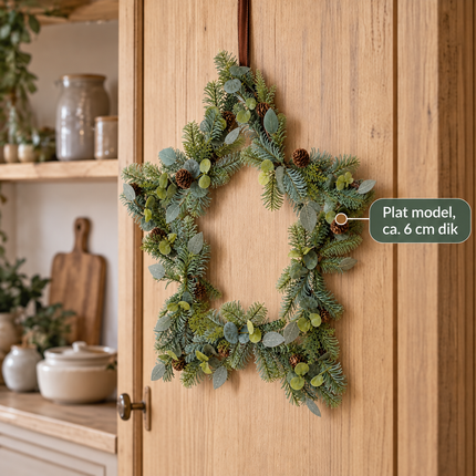 infographic opus55 infographic 4 - Cheqo® Kerstkrans 60 cm Ster met Dennenappels en Eucalyptus