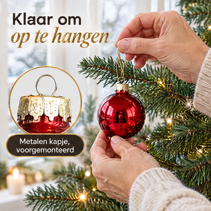 infographic opus55 infographic 5 - Cheqo® Kerstballen Set van 42 Rood