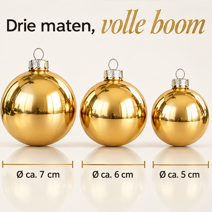 infographic opus55 infographic 4 - Cheqo® Kerstballen Set van 42 Goud