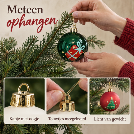 infographic opus55 infographic 5 - Cheqo® Kerstballen Set van 9 Rood, Wit en Groen