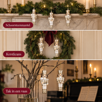 infographic opus55 infographic 6 - Cheqo® Notenkrakers Set van 6 Goud en Wit