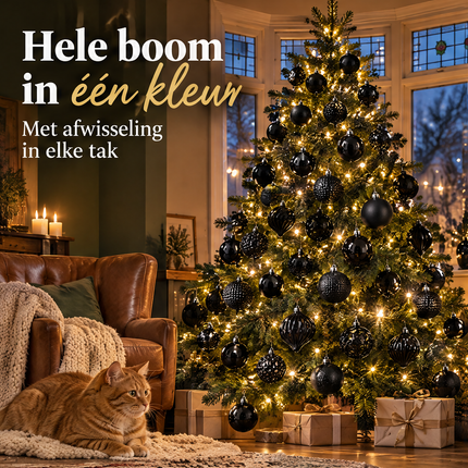 infographic opus55 infographic 1 - Cheqo® Kerstballen Set van 60 Zwart