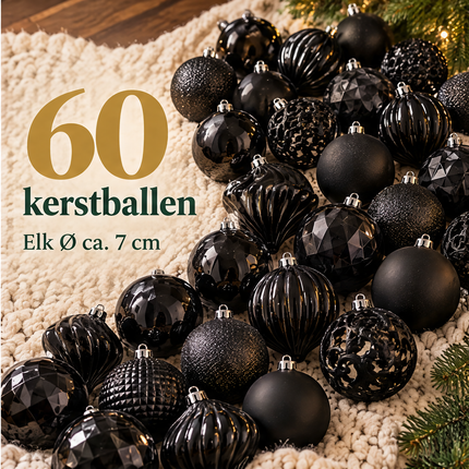 infographic opus55 infographic 3 - Cheqo® Kerstballen Set van 60 Zwart
