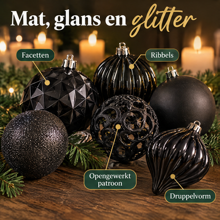 infographic opus55 infographic 4 - Cheqo® Kerstballen Set van 60 Zwart