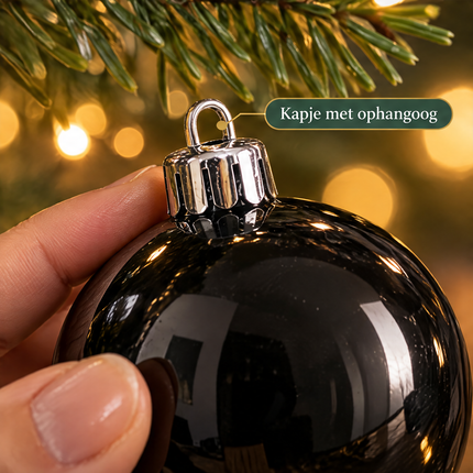 infographic opus55 infographic 5 - Cheqo® Kerstballen Set van 60 Zwart